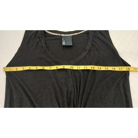 Dolan Women’s XS Black Knot Twist Front Sleeveless Soft Rayon Tank Top - Picture 5 of 8